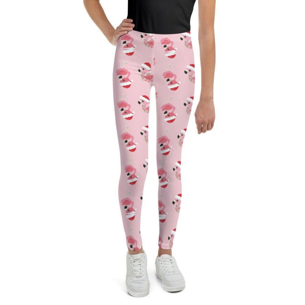 Pink Christmas Flamingo Bird Holiday Tween Youth